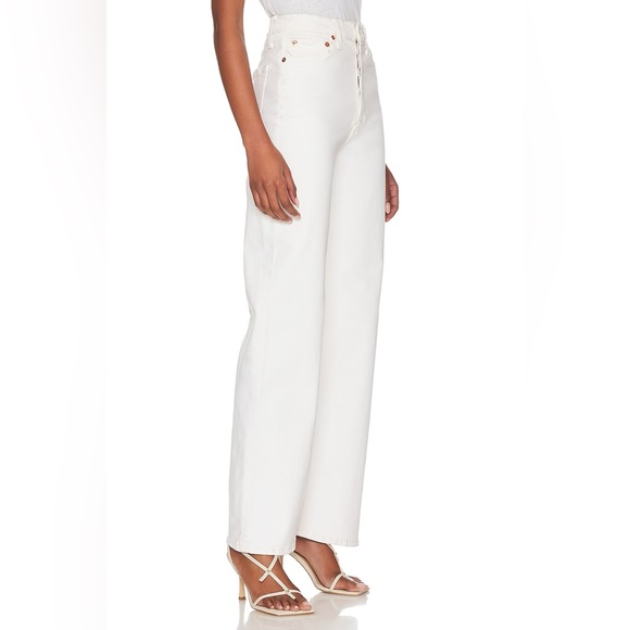 ReDone white wide leg jeans - Picture 2 of 6